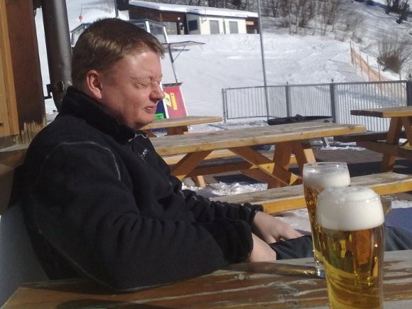 MartinDrinkingBeer
